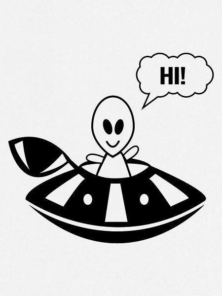 Alien ufo hi