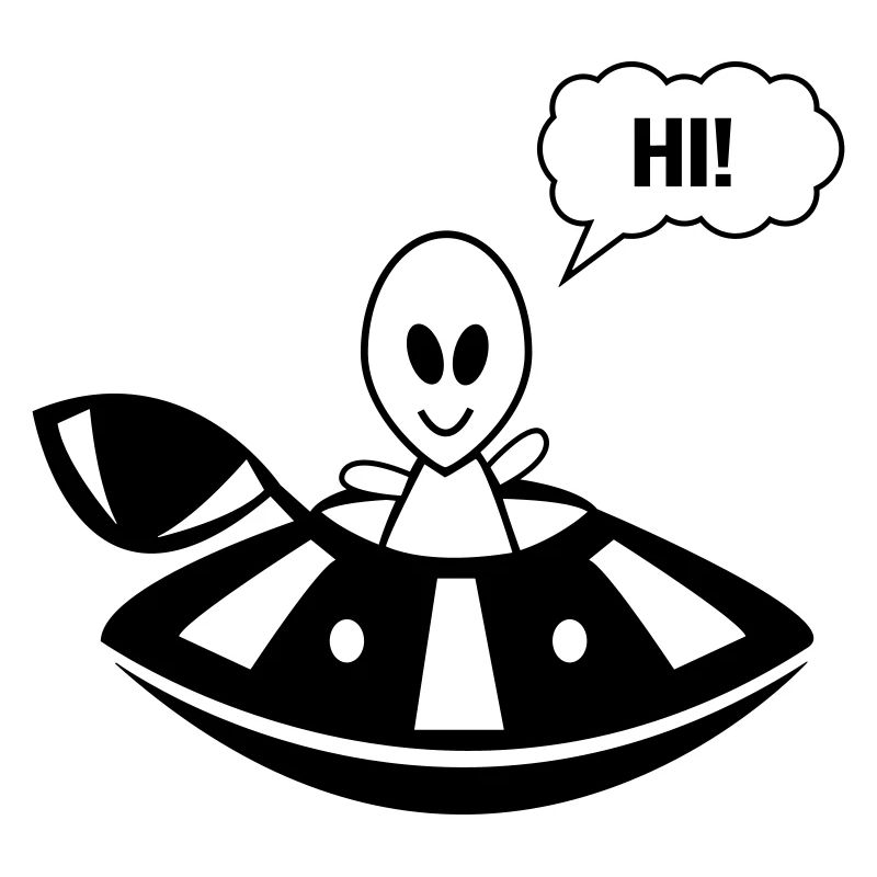 Alien ufo hi