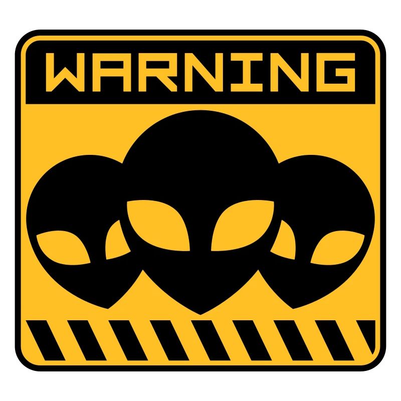 Warning Alien Design Shield