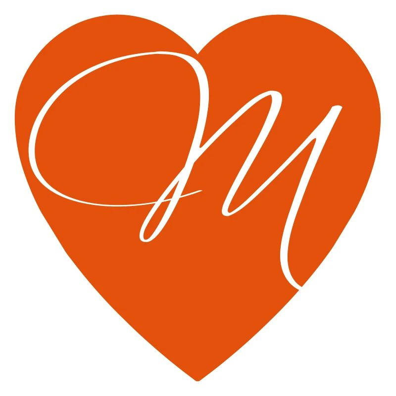 Valentinstag Herz mit Buchstabe M