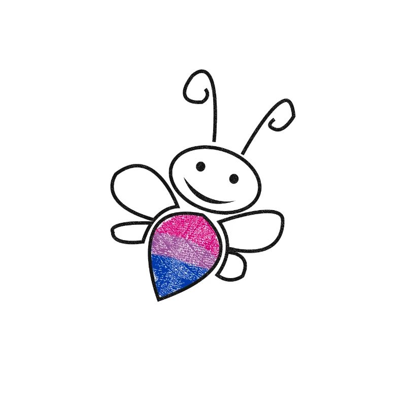 Bisexual Bee Bine Design Black