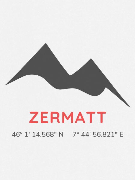 Minimalistisches Zermatt-Logo