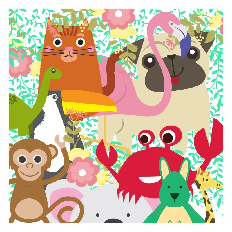 faune colorée!