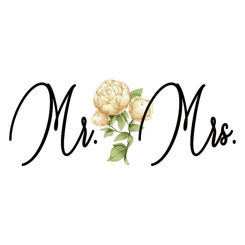 Mr and Mrs Wedding Flower