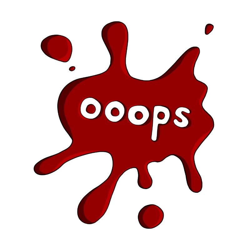Fleck ooops dunkelrot