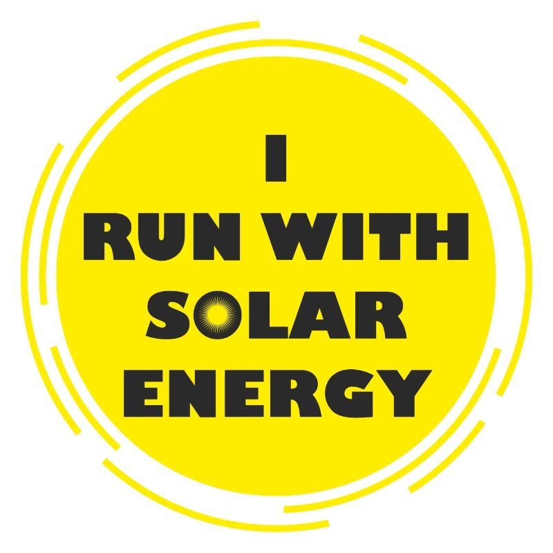 course drôle avec la conception de l'énergie solaire
