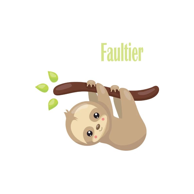 Sei immer du selbst, sei ein Faultier - Spruch