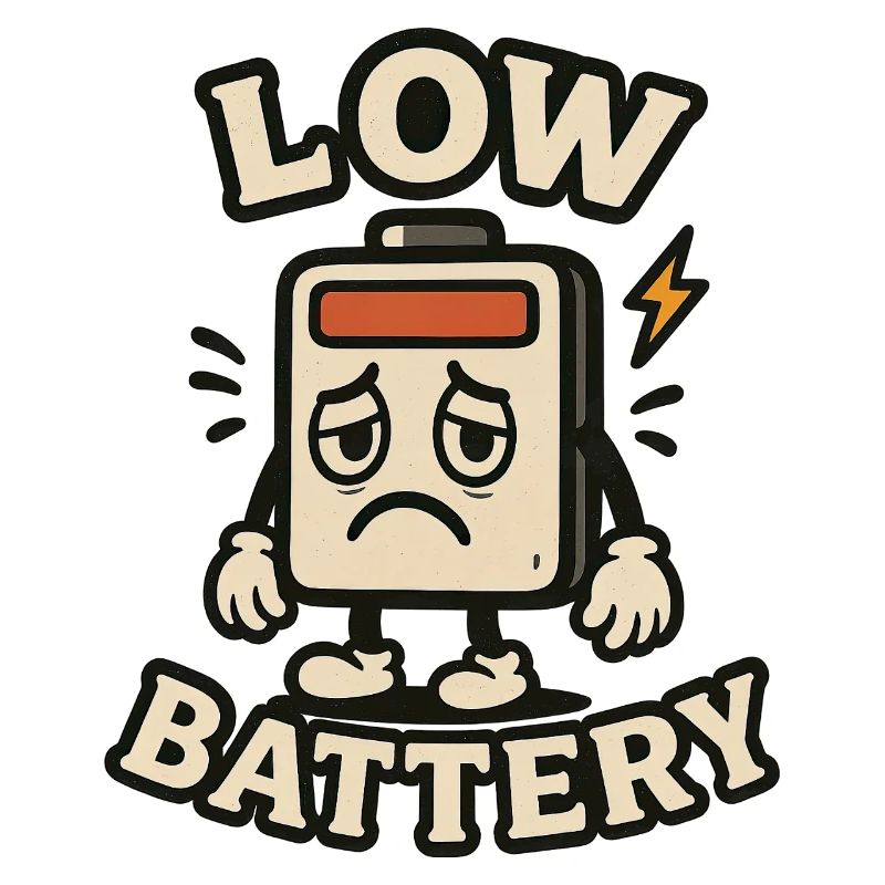 Dead and tired battery – Low Battery