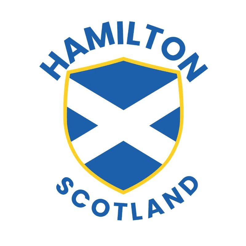 Schottischer Schild mit Saltire Hamilton