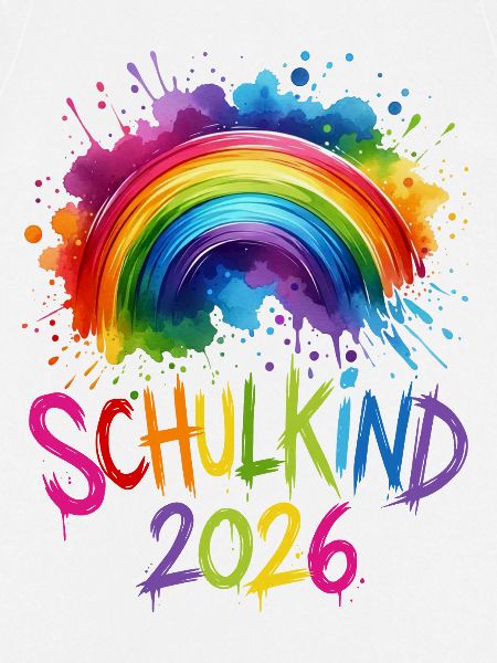 Schulkind 2026 Regenbogen