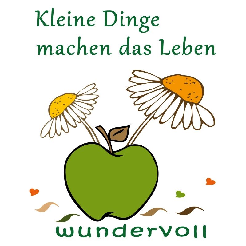 Apfel mit Kamellenblüten