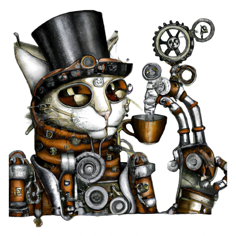 Steampunk Katze