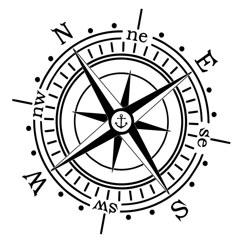 Compass Anchor maritime Nautical Seafaring