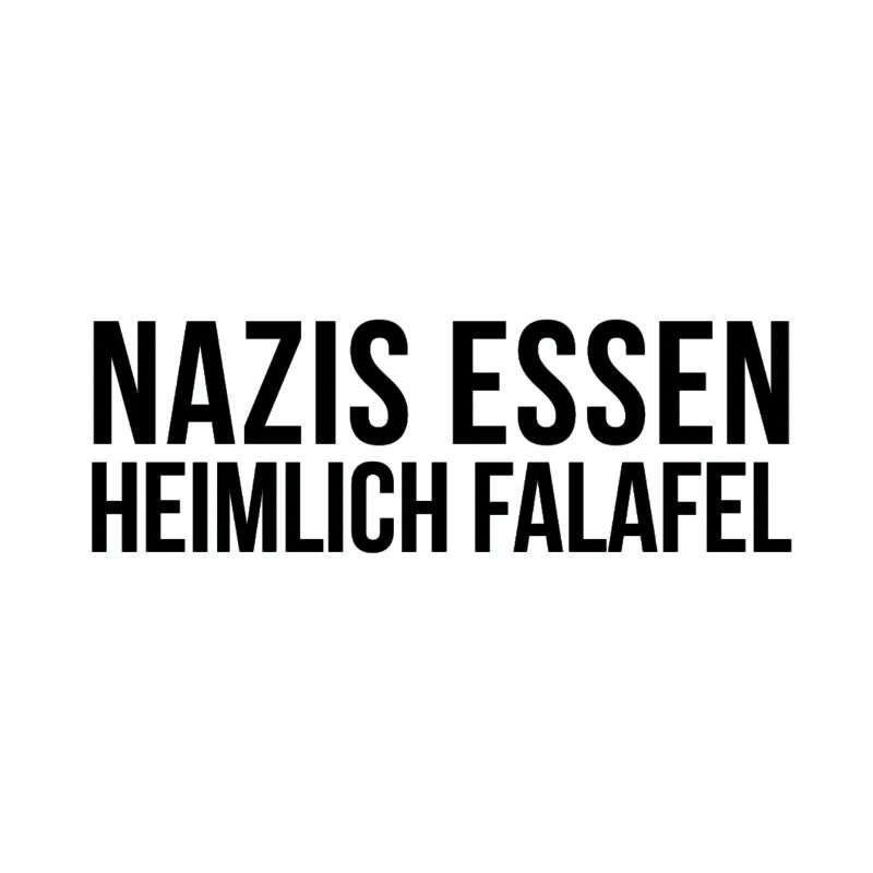 Nazis Essen Heimlich Falafel | Antifa Geschenkidee