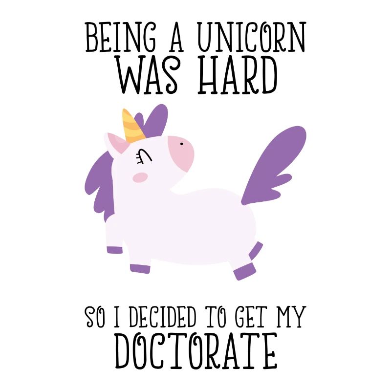 Doktortitel Einhorn Spruch Uni Geschenk
