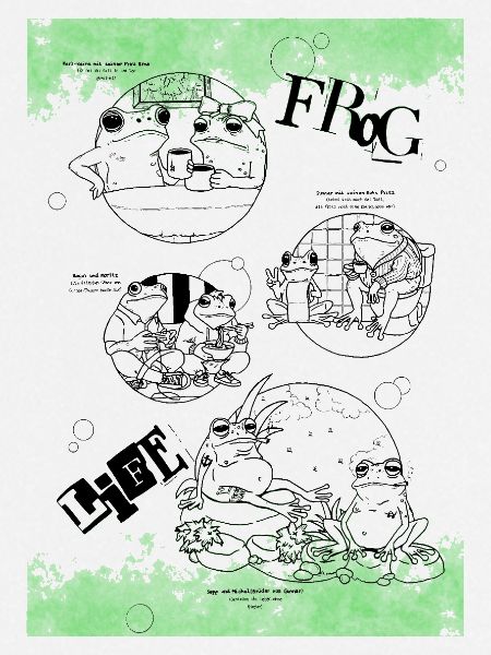 Funny Frog life
