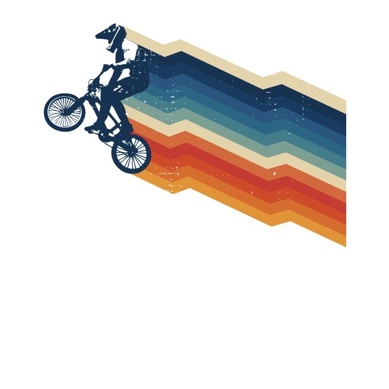 Vintage Zig Zag stries BMX en difficulté