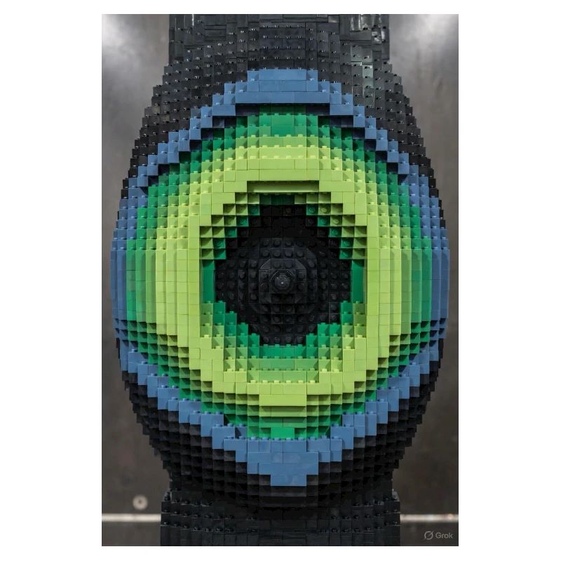 Mosaïque d’œil de pixel