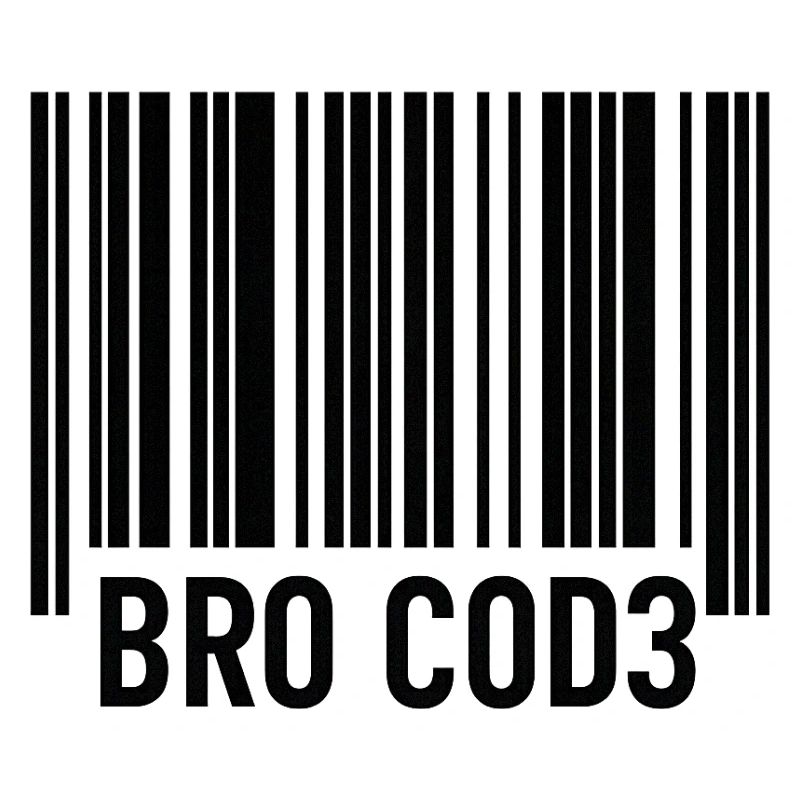 Bro Cod3 Barcode Design - Bro Code