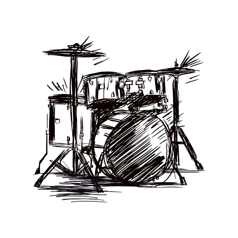 Sketch Musical Drums