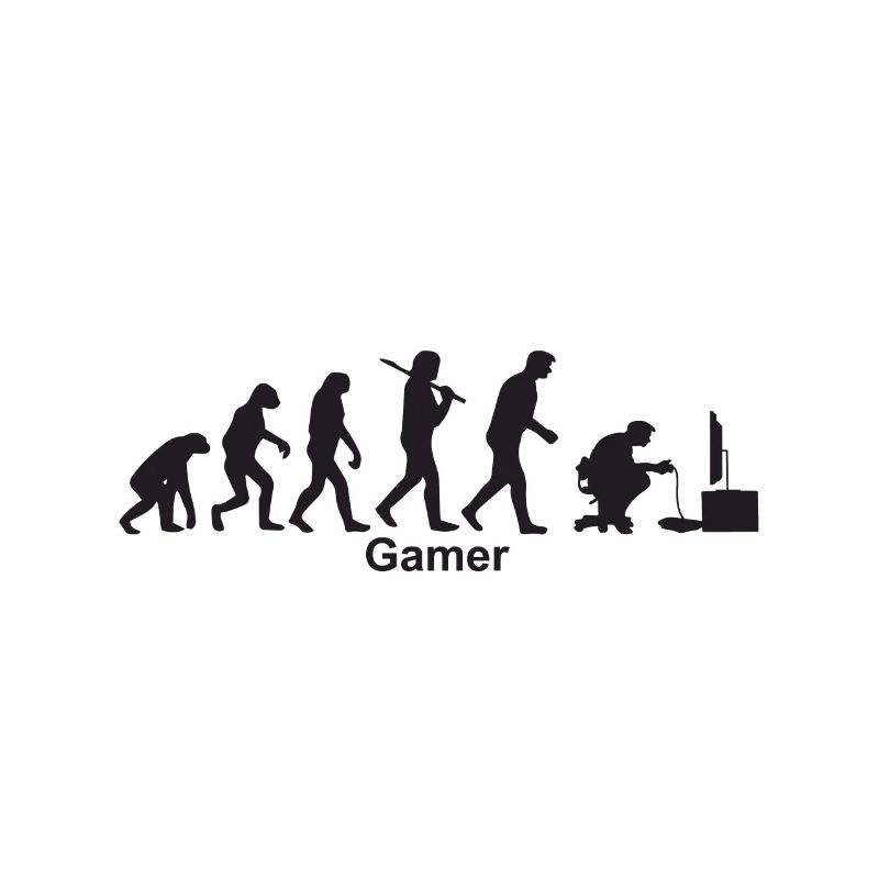 Evolution Gamer / Evolutionskette Zocker / Gamer