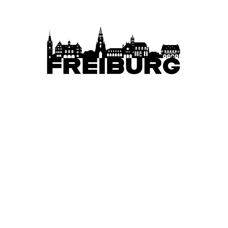 Freiburg Germany skyline gift idea
