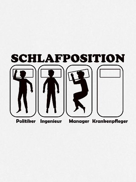 Schlafposition Krankenpfleger