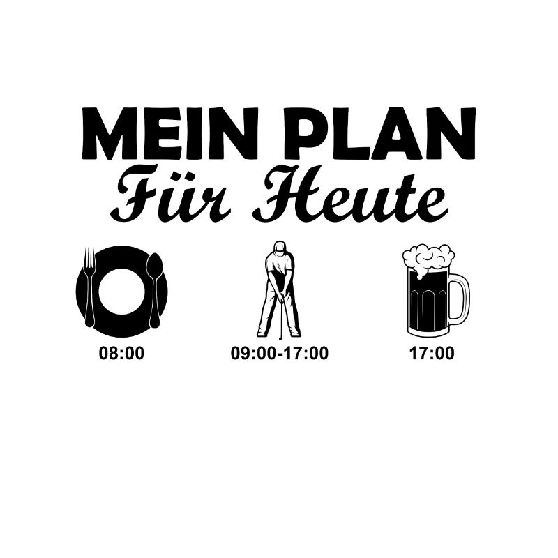 Tagesplan Golf