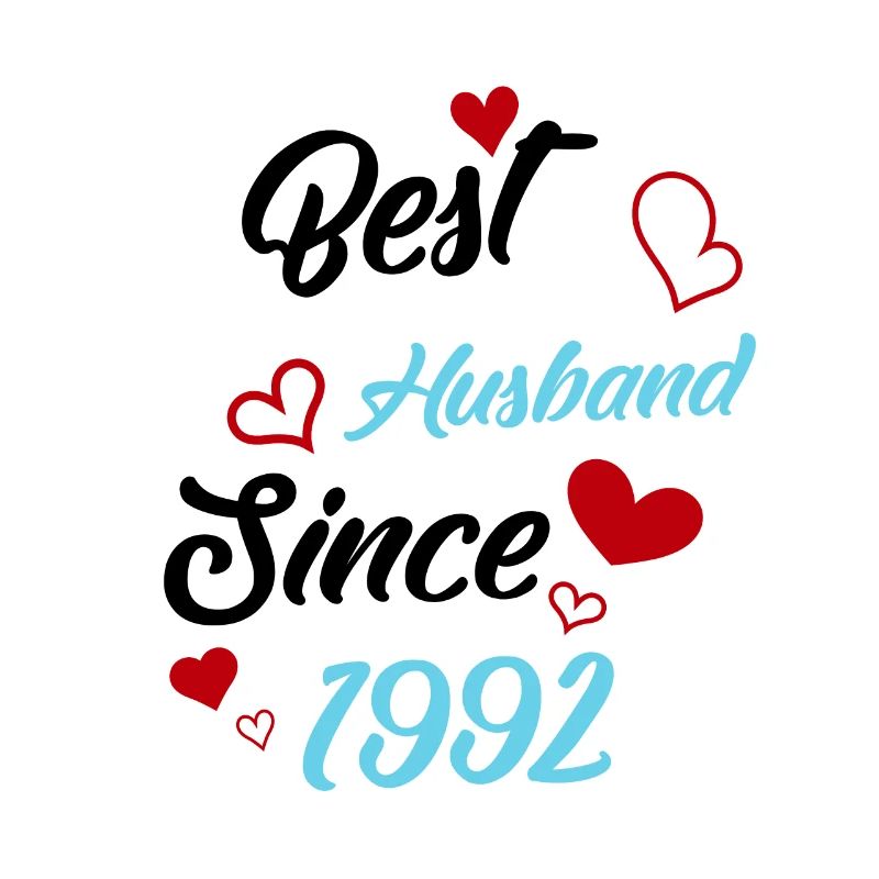Bester Ehemann seit 1992 Hochzeit