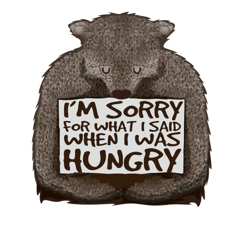 Désolé, j’avais faim.