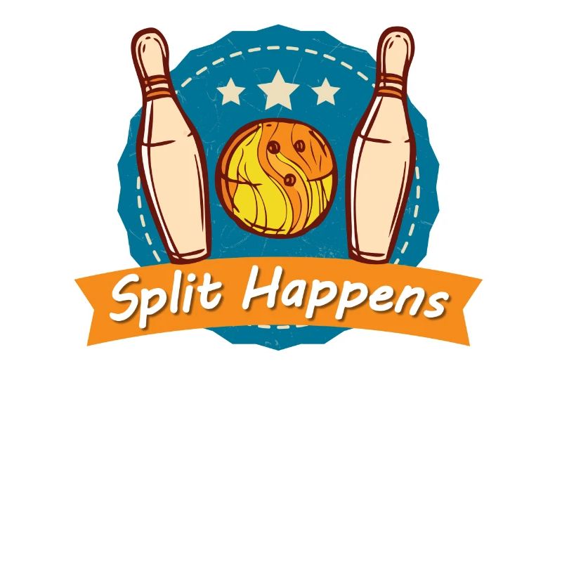 Split Happens Tee Bowling Bowler Tee