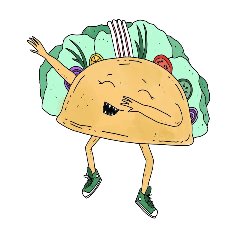 Dabbing Tacoo Tiere dab Bewegung Move Essen