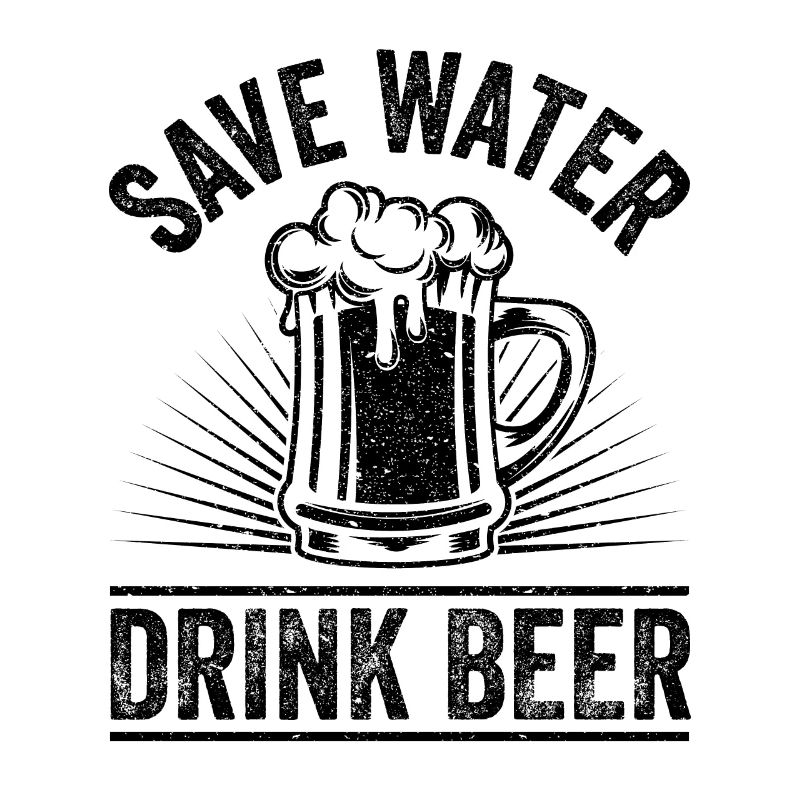 SAVE WATER DRINK BEER lustiges Statement Geschenk