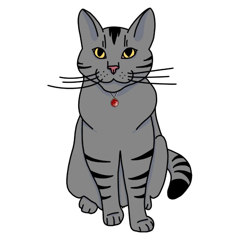 Chat de Noël gris