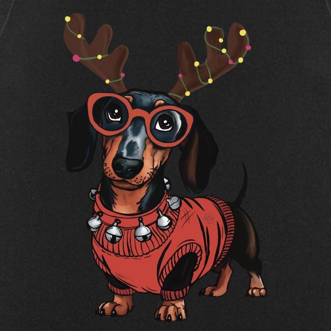 Süßer Weihnachts Dackel