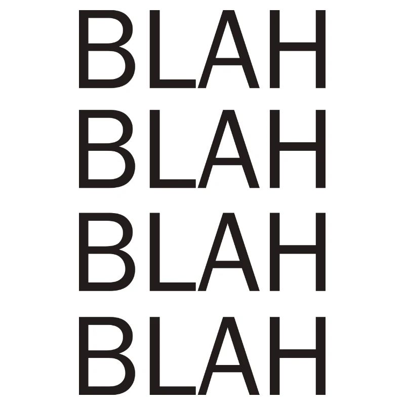 bla bla bla