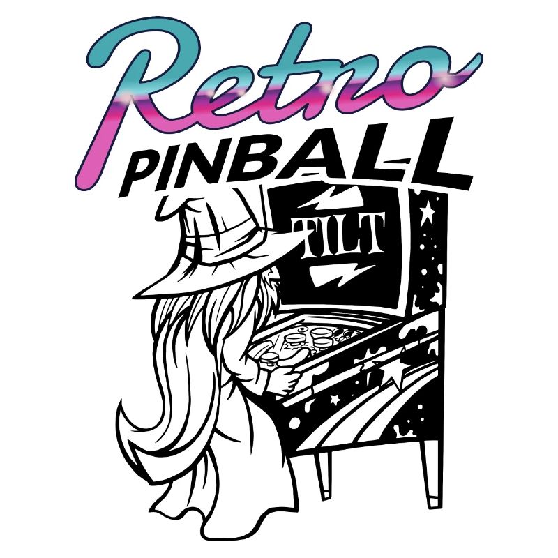 Pinball Retro Arcade Flipper Wizard Extra Ball