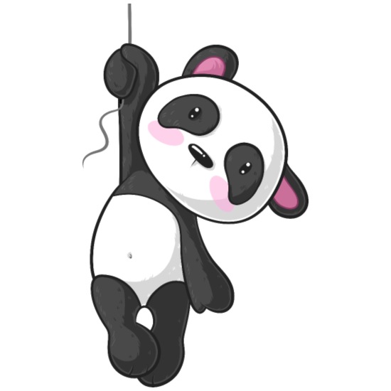 Hanging cartoon panda' Apron | Spreadshirt