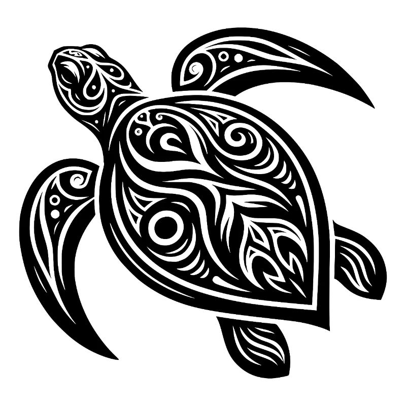 Turtle Spell Mystical Tribal Turtle
