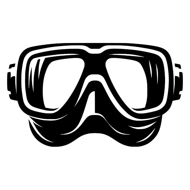 Style de logo de lunettes de plongée simples