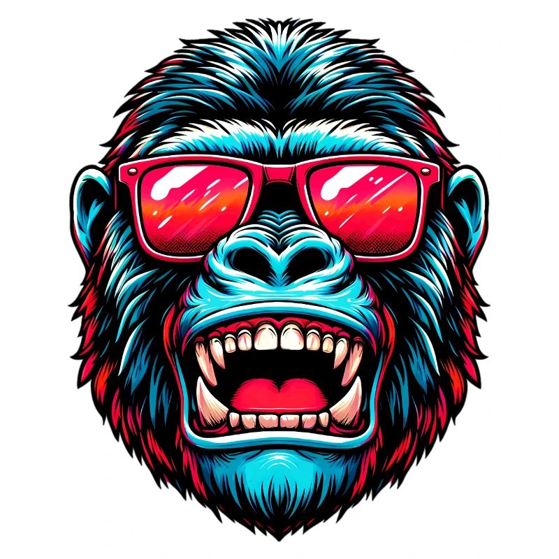 Gorillas mit Sonnenbrille