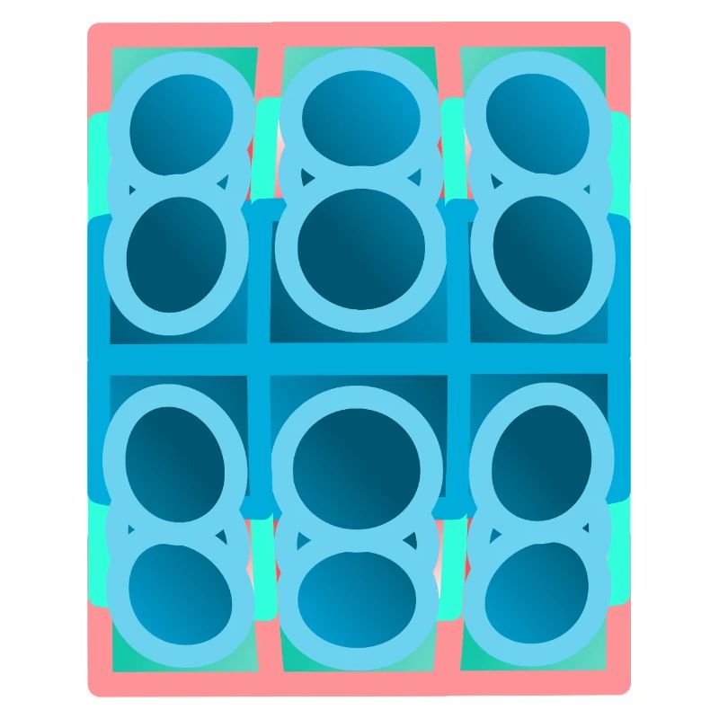 blaues Muster, graphic art