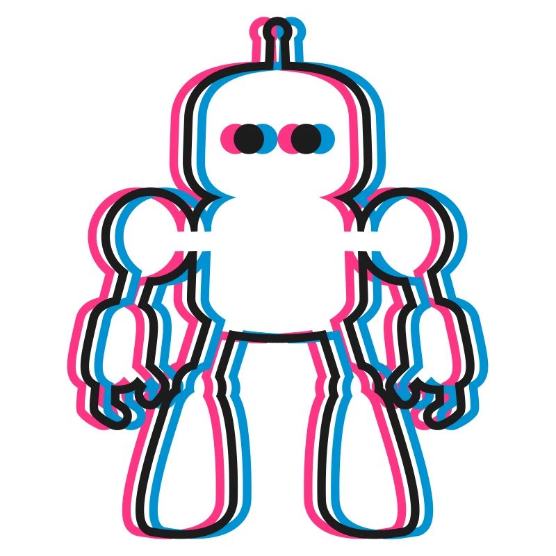 Robot 3D Effect IA Science-Fi