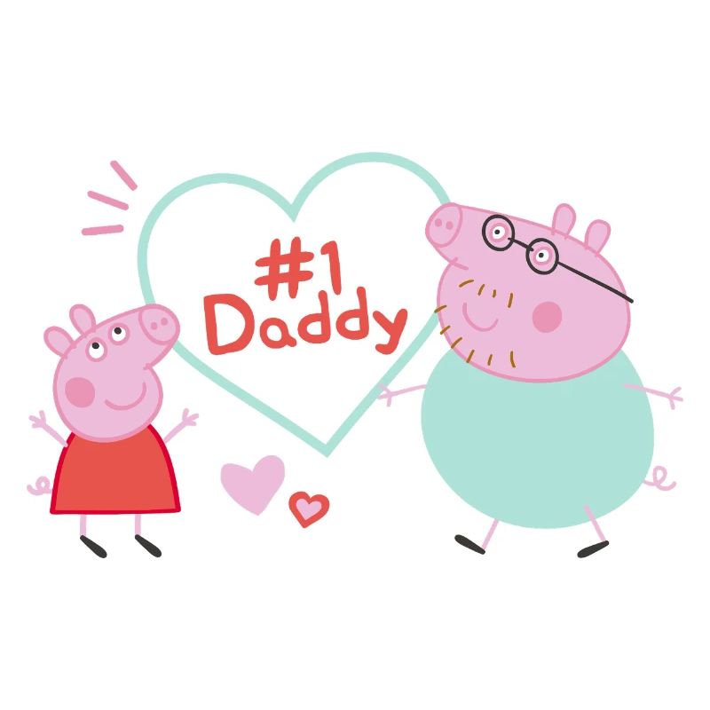 Peppa Pig Design No. 1 Daddy: Peppa & Daddy Pig