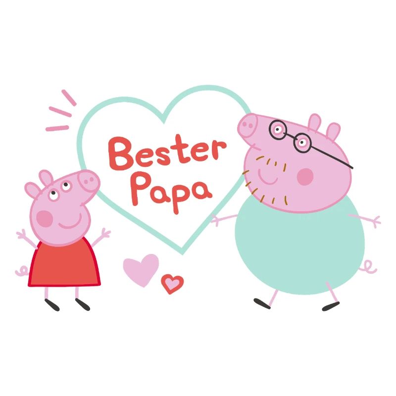 Peppa Pig Design Bester Papa Mit Peppa & Papa Wutz