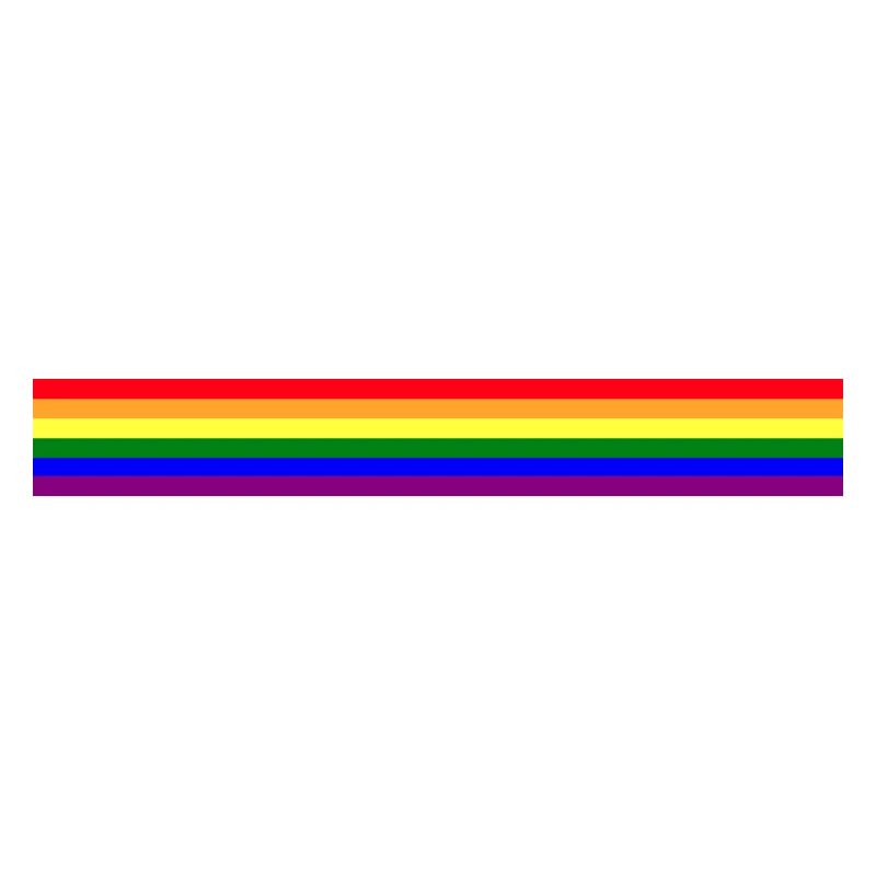 Drapeau arc-en-ciel comme une rayure