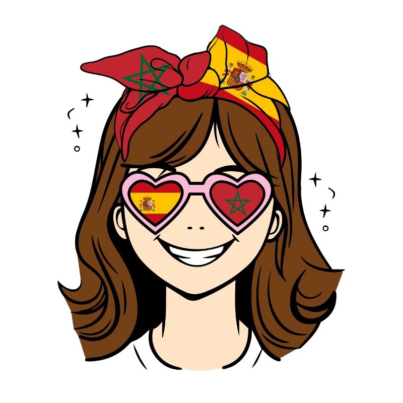 Halb marokkanisch halb spanisch kleines Mädchen, Spanien