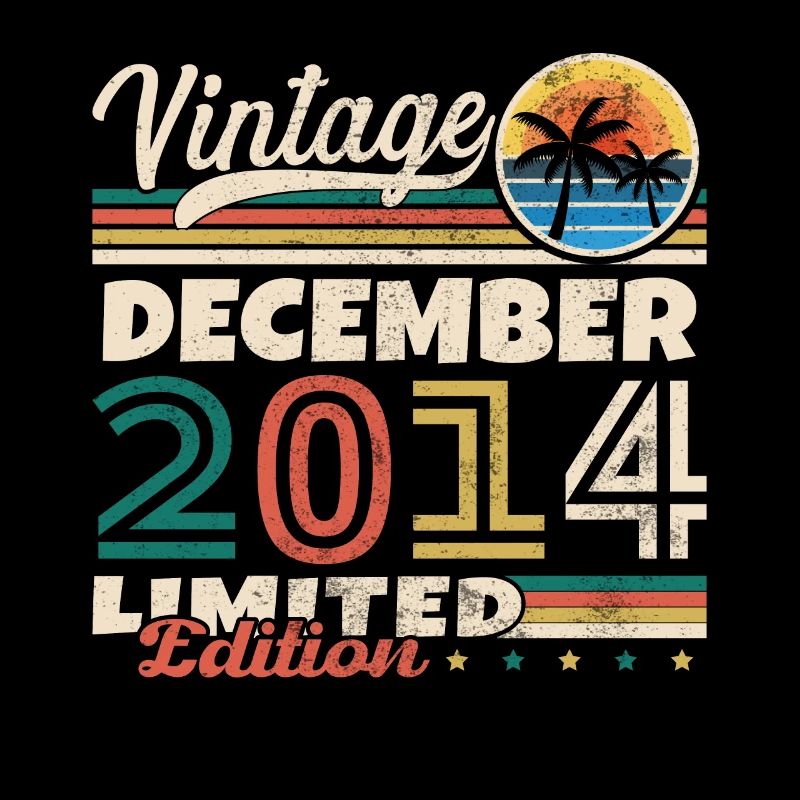 Dezember 2014 Vintage Retro Geburtstagsgeschenk