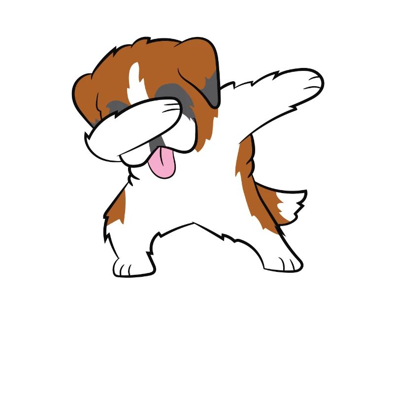 Dabbing Saint Bernard Dabbing Dog Dancing Saint