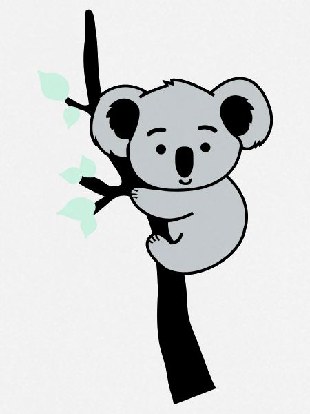 Koala Bear Comic Tree
